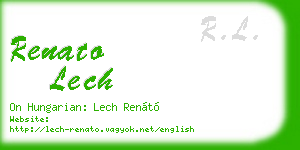 renato lech business card